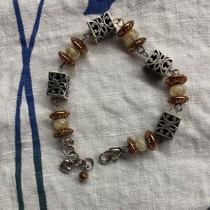 Elegant Silver and Gold Bracelet